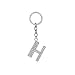 Produktbild Kentop Schlüsselanhänger Schlüsselhalter Buchstabe Anhänger Schlüsselring Auto Key Ring Handtasche Beutel Kette Kleines Geschenk (H)