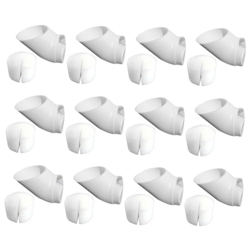 Kisangel Tazze Idroponiche da Giardino 24 Pezzi per Coltivazione Fuori Suolo su Balcone, Set 12 Tazze a Colonna Salvaspazio e 12 Spugne per Piantare Ortaggi Diversi in Casa