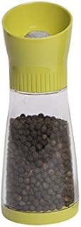 T&G CrushGrind Luna Clear Acrylic Pepper Mill, 17.5 cm, Green