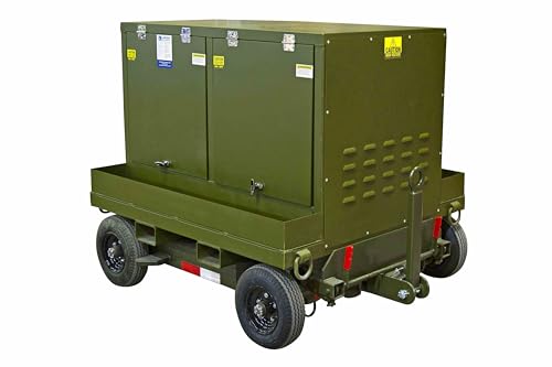 45 KVA Portable Power Distribution Station - 480V to 208Y/120V 3PH - (26) Receptacles - Age Trailer - N3R/Green - JP