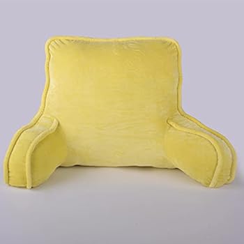 yellow backrest pillow