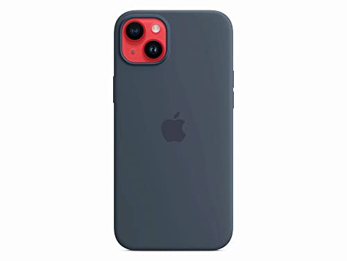 Image of Apple iPhone 14 Plus Silicone Case with MagSafe - Storm Blue