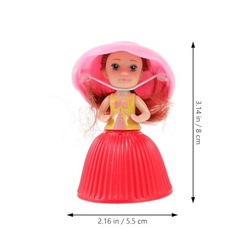 3PCS Mini Muñeca Princesa Cupcake para Niñas miniatura 2