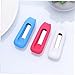 HOMSFOU 9pcs Pedometer Clip Case Replacement Bands for Fitness Tracker Silicone Clips Holders Sports Accessory Sleep Monitor Case