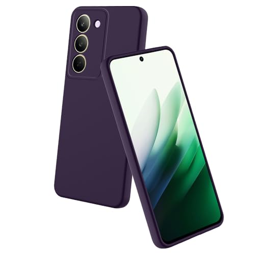 Image of Back Cover for Mi Redmi 15 5G | Full Camera Protection | Premium Liquid Silicon Case | Flexible Bumper Case for Mi Redmi 15 5G (Dark Purple)