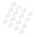 DBM IMPORTS 100 Pc Slatwall Shelves Shelf Shoe 12'' x 6'' Display Flat Styrene Clear Acrylic