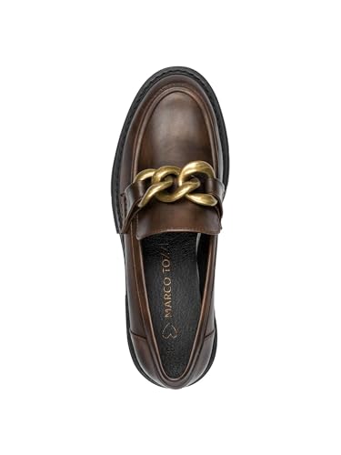 Image of MARCO TOZZI Women's Elegant Vegan Loafer with Heel
