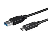Monoprice USB Type-C to USB Type-A 3.1 Gen 2 Cable, 10Gbps, 3A, 30AWG, To Use with Samsung Galaxy S9 S8 Note 8 Pixel, LG V30 G6 G5, Nintendo Switch, and more 1 Meter (3.3 Feet) Black - Select Series