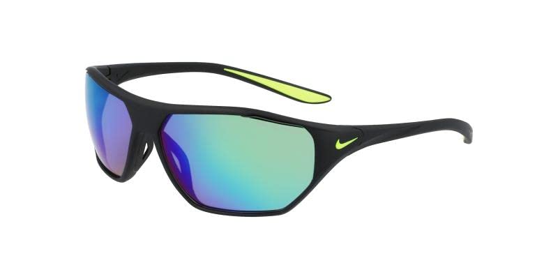 NIKE Aero Drift M Dq0997 Sunglasses, 012 Matte Black Grey gree, 65 Unisex