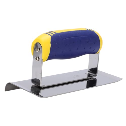 plyisty bordatore per calcestruzzo, cazzuola per bordatore per cemento in acciaio inossidabile, strumento di finitura per calcestruzzo con lama curva per cantiere, patio, passerella