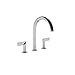 Newport Brass 3-2486 Priya Roman Tub Filler Faucet with Metal Lever Handles, Gloss Black
