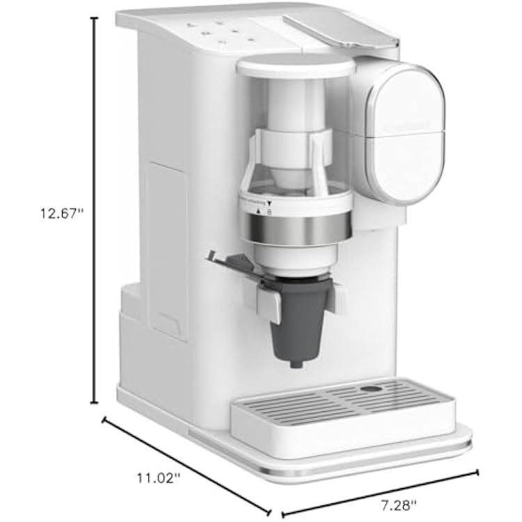 Cuisinart Single-Serve Coffee Maker + Coffee Grinder with 8 oz., 10 oz., and 12 oz. Serving Size, Compatible with Single-Cup Pods, 48-Ounce Removable Reservoir, Stainless Steel, DGB-2W