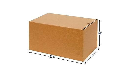 Image of 5 Ply 27 x 14 x 13 Inches Strong Large Size Heavy-Duty Carton Boxes For House Shifting, Packing, Moving and Other Proposes (Pack of 2)
