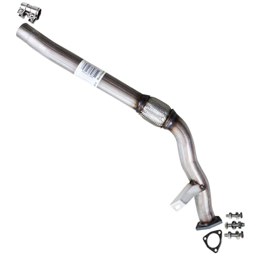 Droning, Buzzing, or Vibration From Front of the Vehicle - 2017-2018 Audi Q7 4 Exhaust Front Flex Pipe Compatible for 2005-2009 Audi A4 Quattro 2.0L | Stainless Steel | Northeastern Exhaust | Free Gasket, Sleeve and Bolt Kit Included | Direct-Fit Replacement