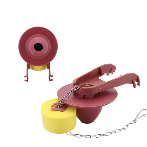 2-Inch Toilet Flapper Replacement Kit with Float and Chain, Compatible with Kohler GP1105825, Toilet Tank Flush Valve Seal Anti-Leak Parts, Red, 1-Pack