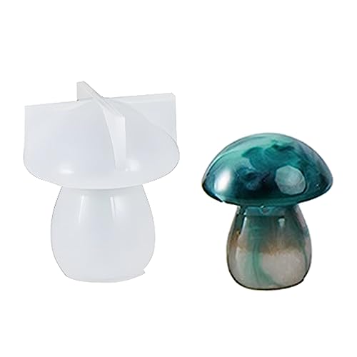 VOCUE Moule en silicone 3D en forme de champignon en résine époxy pour savon, décoration d'intérieur parfumée