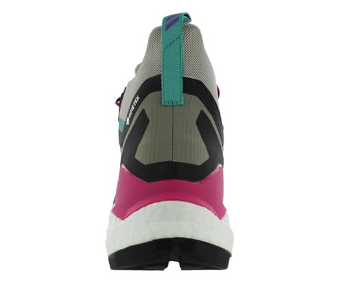 Image of adidas Terrex Free Hiker 2 GTX Mens Shoes Size 10.5, Color: Trace Cargo /Talc /Real Magenta-Grey