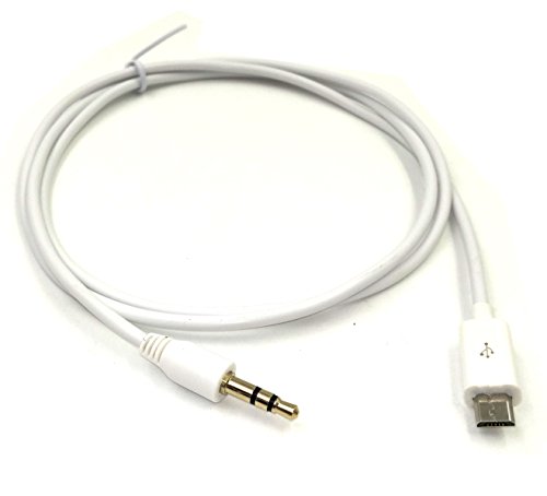 Wpeng Micro-USB to 3.5mm Audio Car AUX Cable for Samsung Galaxy S3 i9300 S2 i9100 i9220 (3.2 Feet = 1 Meter) (White)