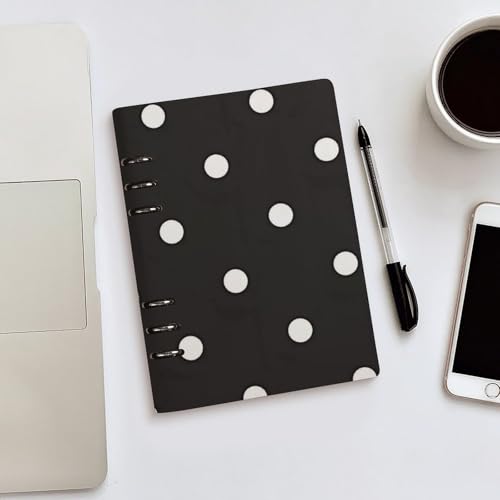 Carnet de notes A5 à pois pour organiser vos réunions de bureau et projets personnels - 5