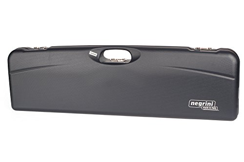 Negrini Cases 1653Lr/5038 Compact Shotgun Case For High Rib Barrels Upright With Forend Off/Extra Room For Large Stocks/Barrels Up To 36 1/2-Inch, Blue/Blue #TOP3