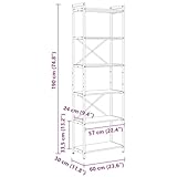 Zoom IMG-2 vidaxl scaffale a scale in Zoom IMG-2 vidaxl scaffale a scale in