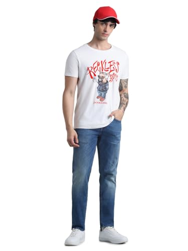 Image of Jack & Jones Men's Slim Fit Jeans | Low Rise | Jeans for Men