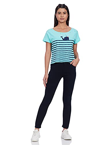 Image of Women's Abstract Print T-Shirt (272460852 Knit Top