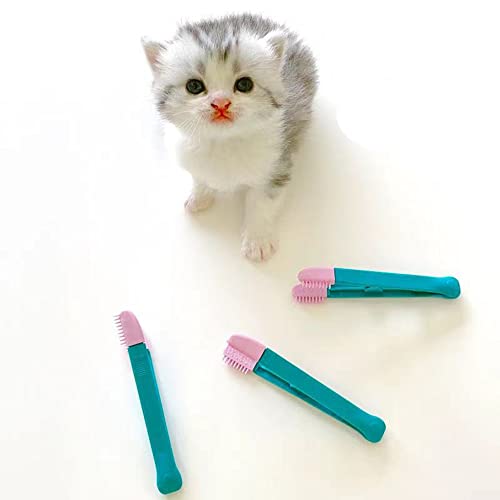 Image of 2 Pcs Tear Stain Remover Comb, Pets Brush for Tear Stain Remove, Soft Glue Brush, Clean Dirt Around Pet Eyes, No Eye Damage, Soft and Easy to Clean, It Can Also Be Used As a Toothbrush