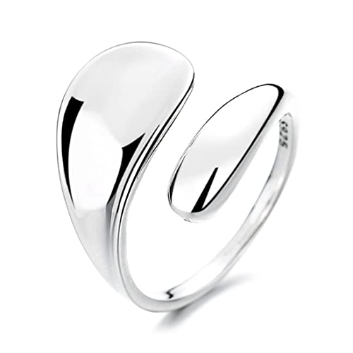 Bague en argent sterling simple et ajustable pour sublimer votre style quotidien
