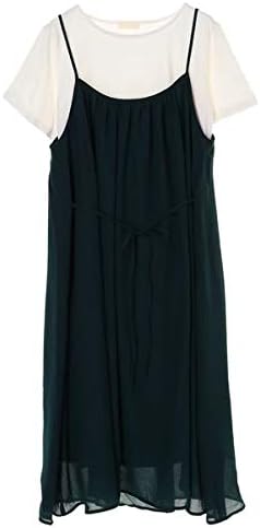 Amazon Co Jp アースミュージック エコロジー Earth Music Ecology Set2点キャミワンピース 半袖プルオーバー ダークグリーン F 服 ファッション小物