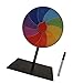 Table Prize Turntable Roulette Wheel Stable Base Editable with Marker Tabletop Fortune Wheel for Tradeshow Carnival Pub Party- 10 Grids