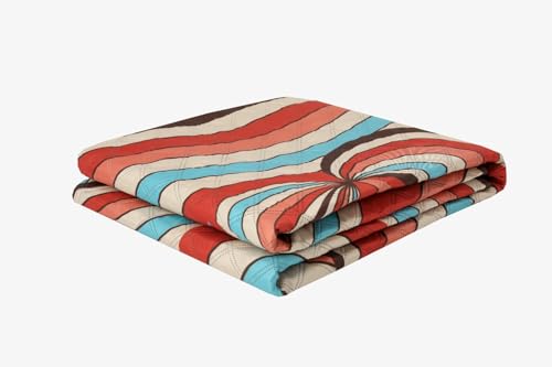 Image of Picnic Blanket Waterproof Camping Mat 200cm Large Beach Picnic Mat with Portable Handy Tote for Travel Sports Home Yoga Park Grass Mat for Baby (Waves Pattern)