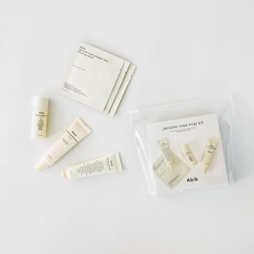 Image of Abib Jericho Trial Kit, Travel Kit | Korean Skincare, Toner Pads, Cream, Serum, Travel Essentials, Gift Set, Beige