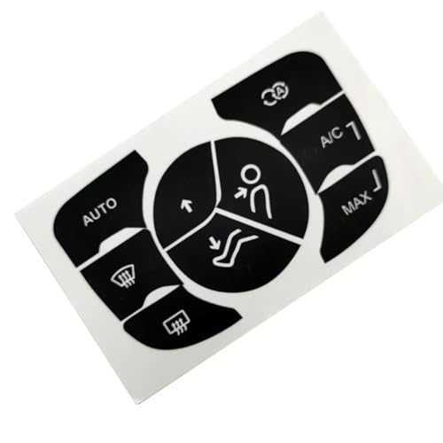 Kit réparation autocollant bouton climatisation Citroën C4 2014-2018