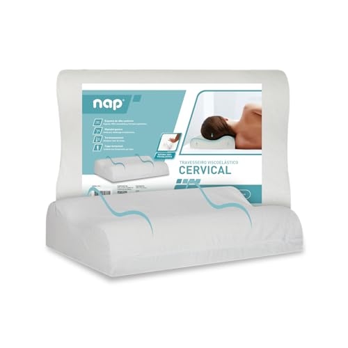 Nap Travesseiro Nasa Ortopédico Cervical D40 12/10cm de altura Suporte ergonômico com trat...