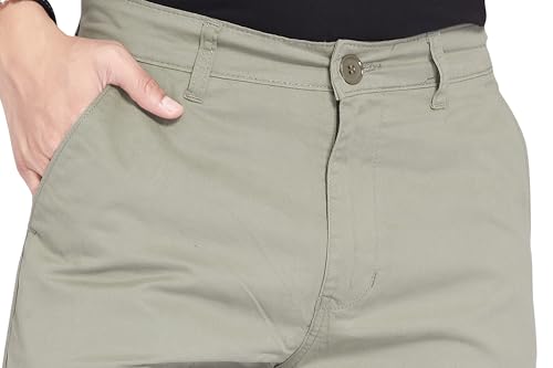 Image of DIVISIVE Men's Regular Fit Cotton Chinos Trousers Pants