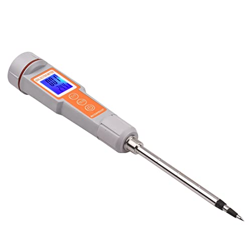 Probador de suelo 3 en 1 multifunción EC/TDS/temperatura digital medidor de sonda de prueba de suelo con pantalla retroiluminada, probador portátil de salinidad del suelo para invernadero, jardín,