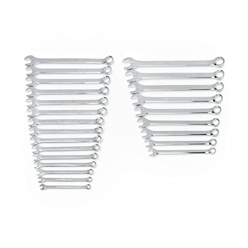 Image of GEARWRENCH Long Pattern Combination SAE /Metric Wrench Set 24 Pc., 12 Point - 81900