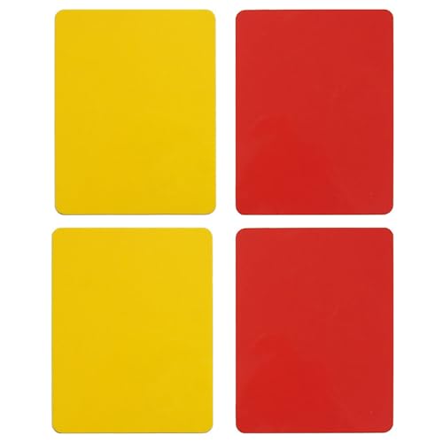 EUZUXU Tarjetas de árbitro para Fútbol Fútbol, Juego de Tarjetas de Árbitro de Fútbol, Tarjetas Amarillas Rojas, con Tarjetas Arbitro Futbol Rojo y Amarillo