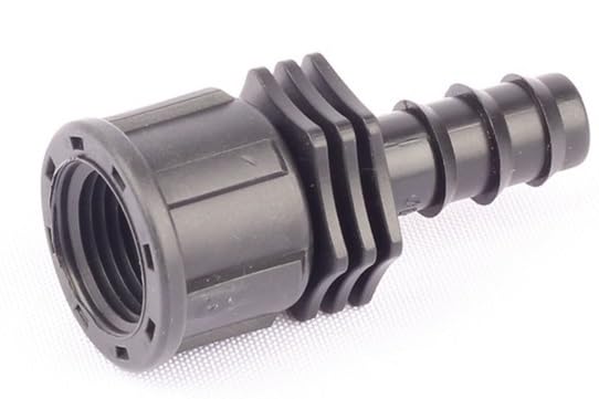 50 Uds 1/2 "hembra de rodadura a 16PE manguera conector recto manguera de riego pezón de acoplamiento sistema de riego de jardín manguera BU accesorios