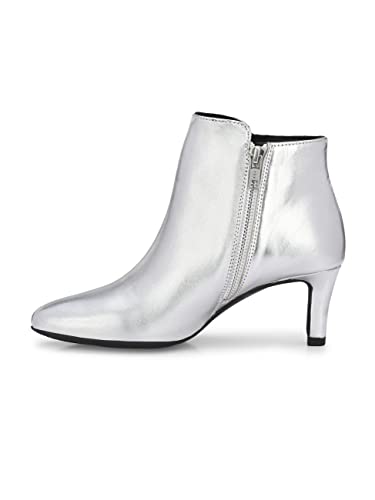 Image of Delize Womens Silver Ankle Boots 59683