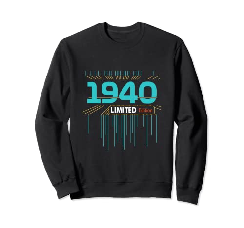 Retro Gaming 1940 Edición Limitada Cumpleaños 1940 Hombres Mujer Sudadera