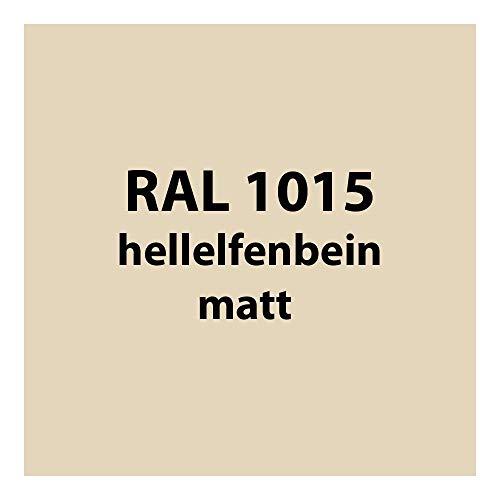 Streichlack Streich Lack Farbe 1K * Premium Qualität * 1 Liter (RAL 1015 hell-elfenbein matt [wie vanille])