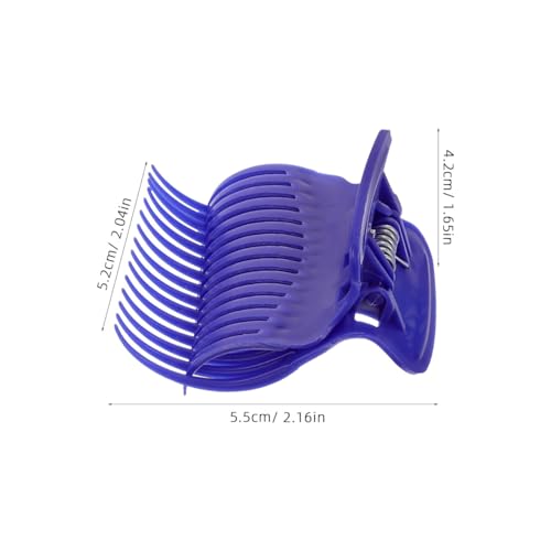 FRCOLOR 8Pcs Hair Roller Clips for Hair Salon Styling Curling Claw Clamp Heat Resistance Plastic Lightweight Replacement Roller Clips for Salon Section Styling Tool - Image 2