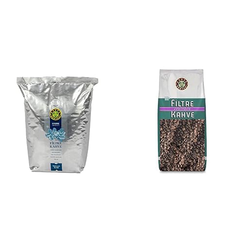 KAHVE DUNYASI Dünyası Fındık Aromalı Filtre Çekirdek, 1Kg ve Dünyası Filtre Kavrulmuş Çekirdek 1 Kg