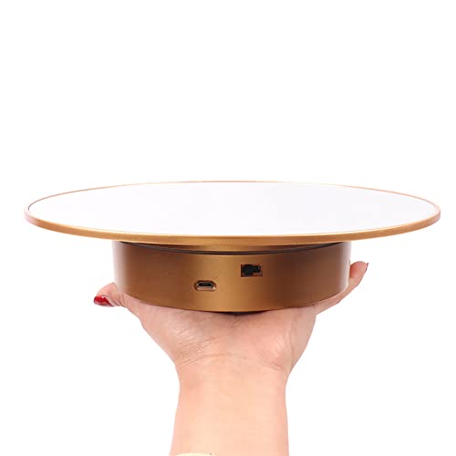 Nunify Motorized Rotating Display Stand - 25CM/8KG 360 Electronic Turntable for Mannequin Head & Wigs, 16''x14.5'' in, 25.6 Ounce
