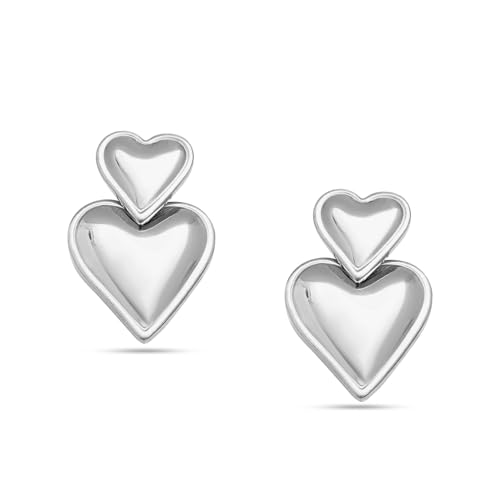 Image of Rubans Demi Fine Stainless Steel Drop Earrings Daily Gift for Women & Girls