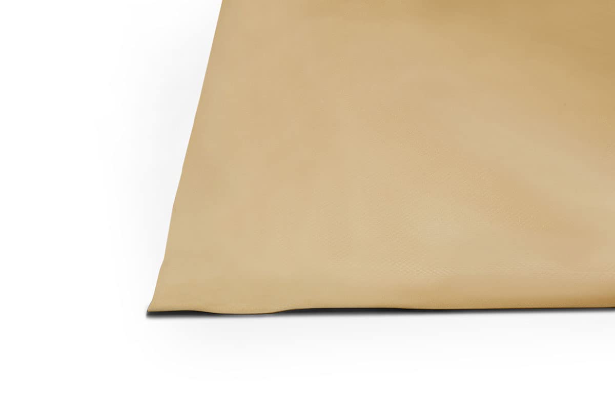 ANKO PLANEN bâche PVC pour Camion 600 g/m² au mètre – bâche de Couverture Industrielle Lourde avec Tissu renforcé, Finition Mate de Haute qualité (Beige, 3 m x 4 m)