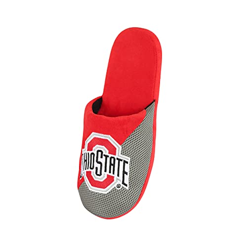 Image of FOCO Oklahoma Sooners NCAA Mens Team Logo Staycation Slippers
