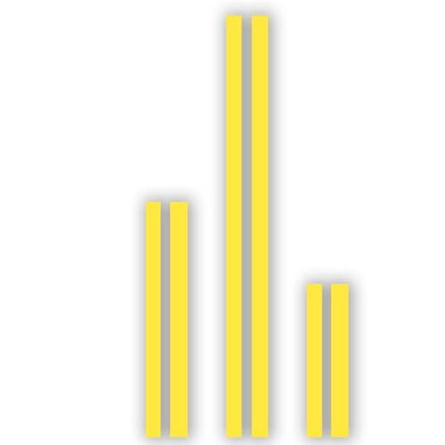 Autocollants de capot pour Renault Twingo Clio jaune brillant deco de toit et hayon sport